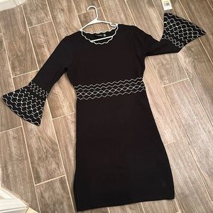 Adorable bell sleeve sweater dress